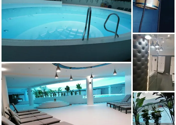 Hanza Tower Apartment-basen アパート *