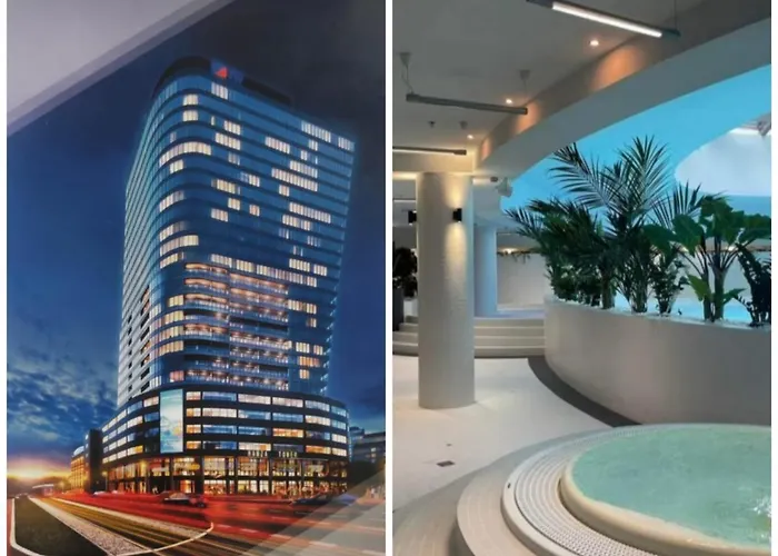 Hanza Tower Apartment-basen シュチェチン